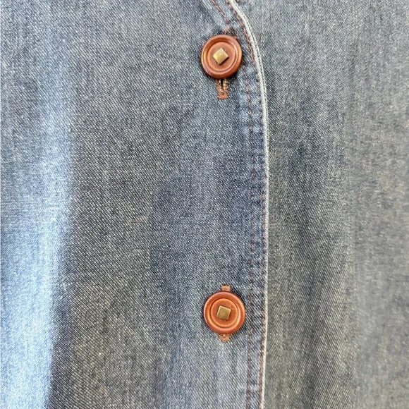 Vintage Anton’s Sport Denim Vest – Made in Canada – Unisex - Picture 3 of 5